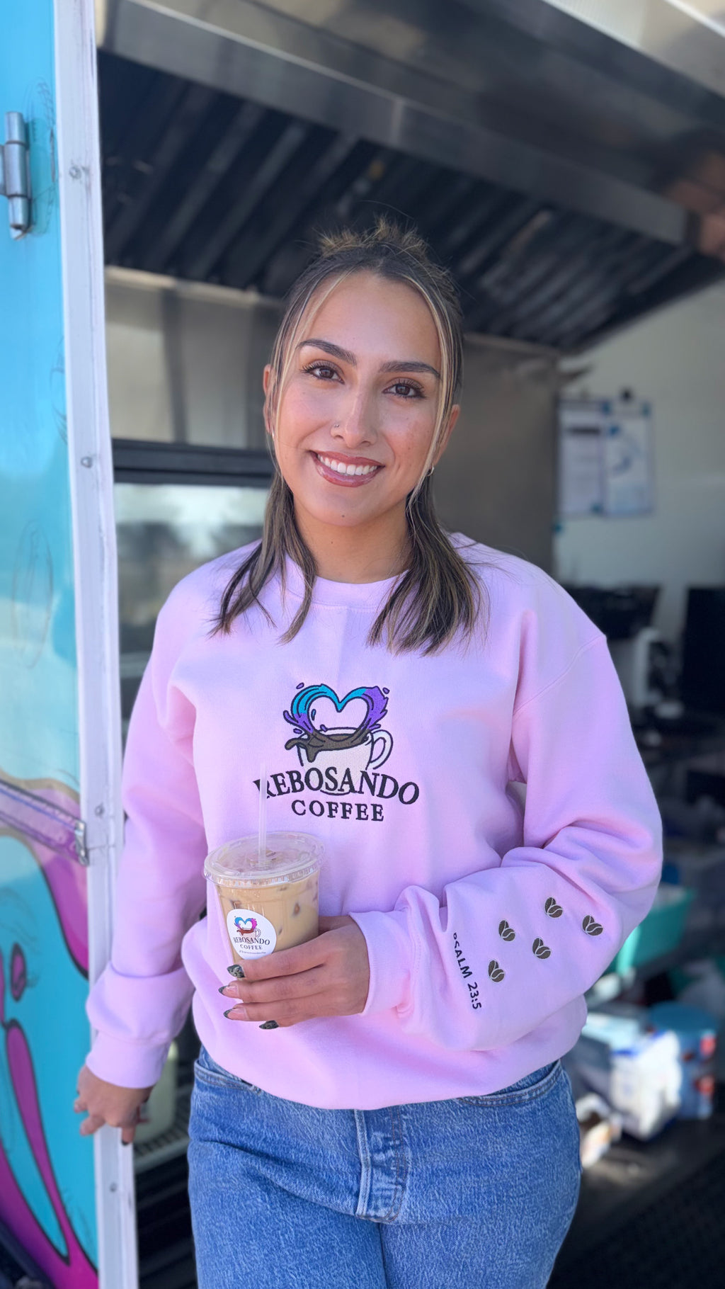 Pink Rebosando Sweater