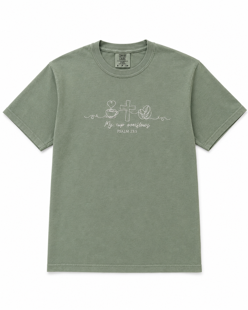 Green My Cup Overflows T- shirt