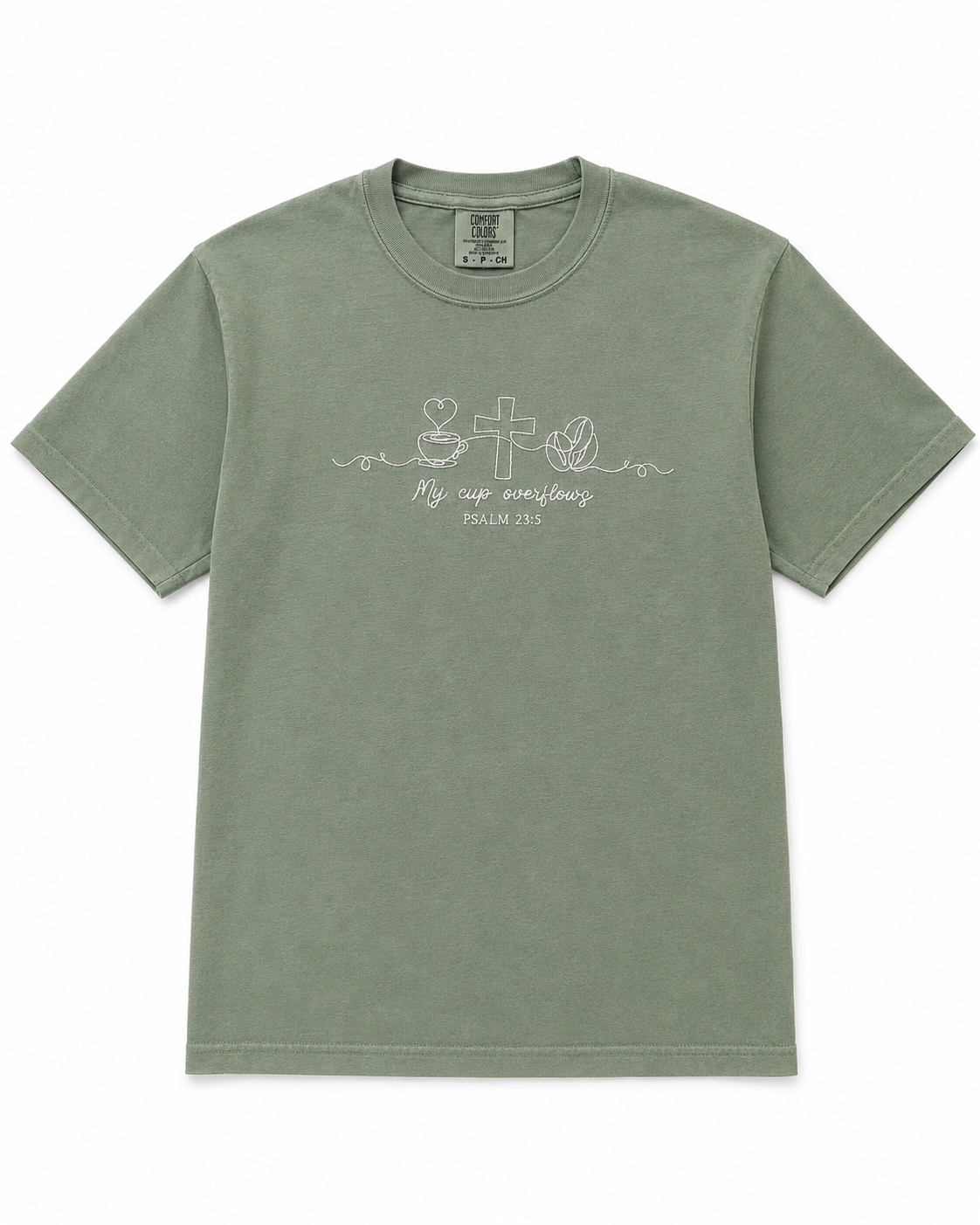 Green My Cup Overflows T- shirt