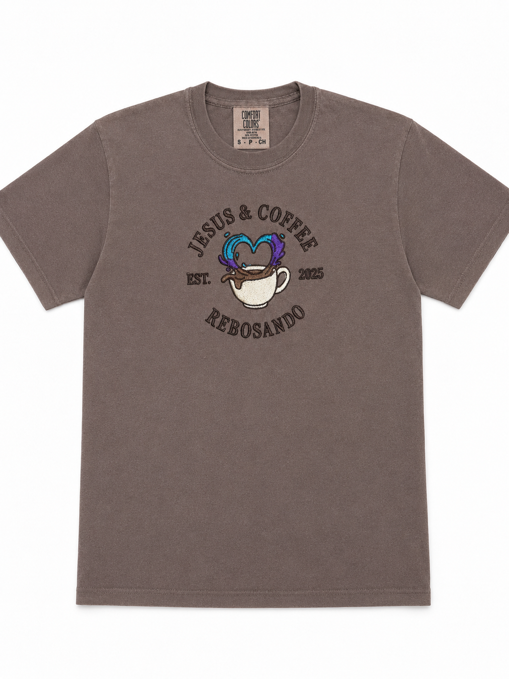 Limited edition brown Jesus & coffee T-shirt