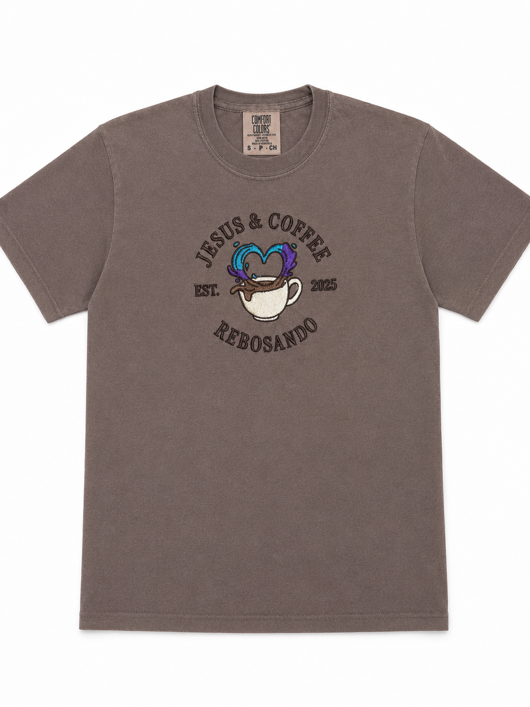 Limited edition brown Jesus & coffee T-shirt