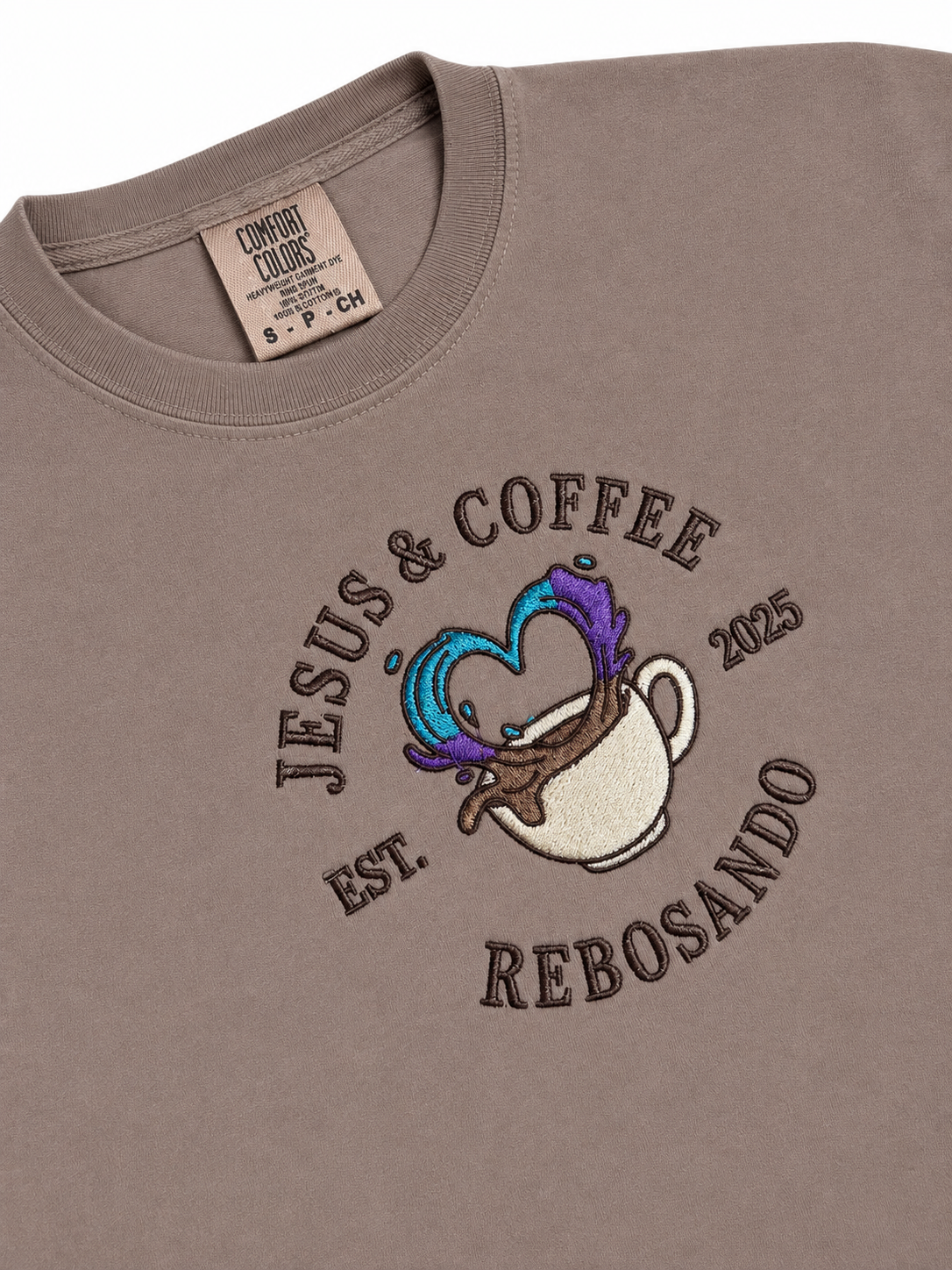 Limited edition brown Jesus & coffee T-shirt