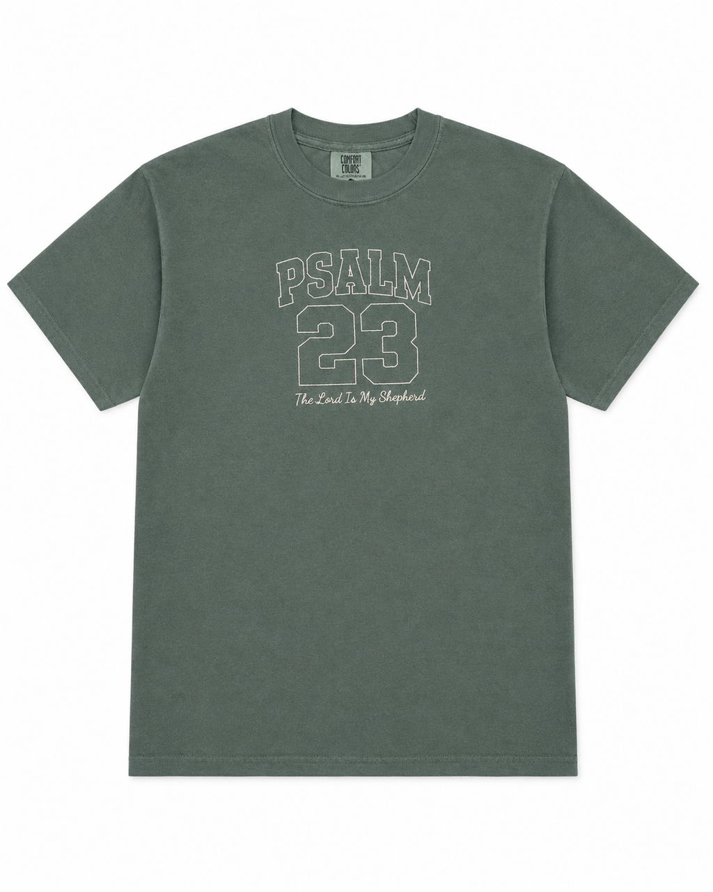 Green psalm 23 t-shirt