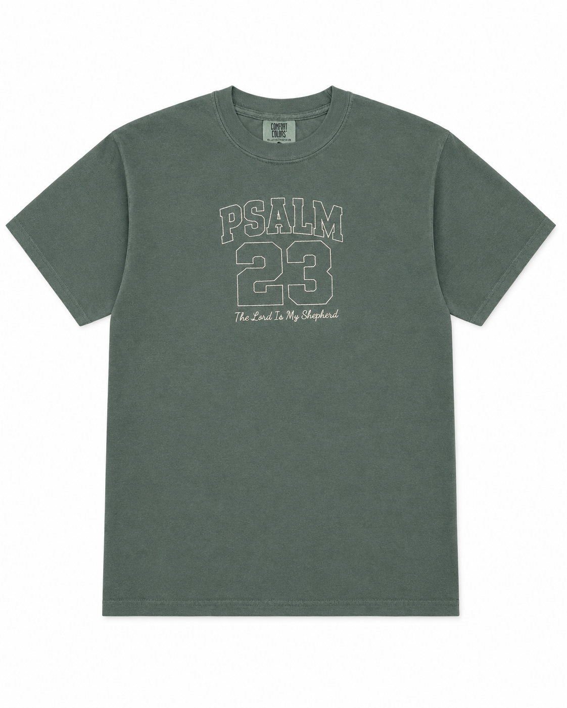 Green psalm 23 t-shirt
