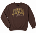Brown leopard Jesus is the way sweater